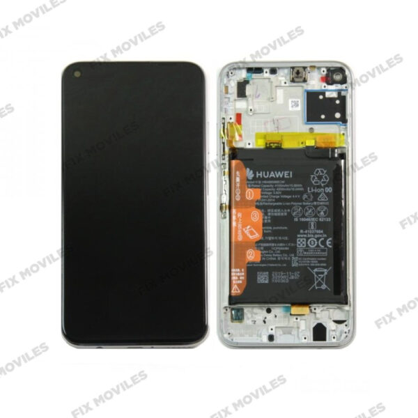 Pantalla Huawei P40 Lite 4G 2019 Azul Claro Con Marco Con Batería LCD+Tactil SERVICE PACK