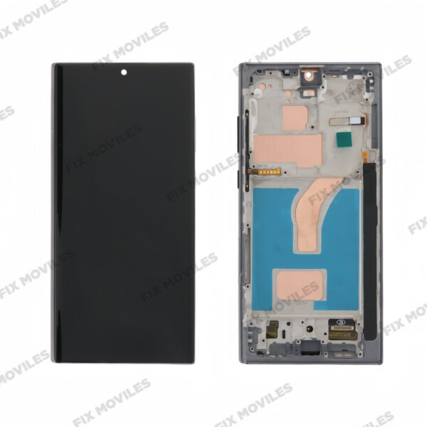 Pantalla «INCELL» Samsung Galaxy S22 ULTRA 5G S908B Negro con Marco LCD+TACTIL Completo Version EU (No funciona Huella)