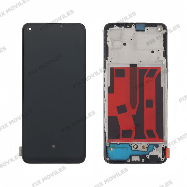 Pantalla OPPO A94 5G / A95 5G / Reno5 Z / F19 Pro Plus 5G 2021 Negra Completa LCD+Tactil con Marco SERVICE PACK