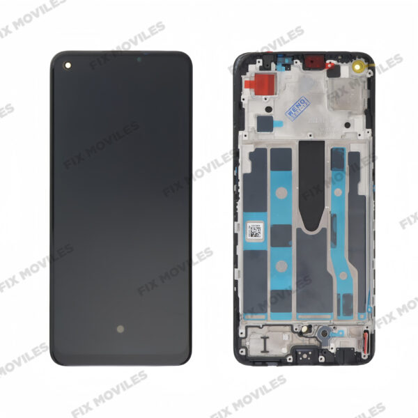 Pantalla OPPO Find X5 Lite / Reno 7 5G Negra Completa LCD+Táctil con Marco Reparada