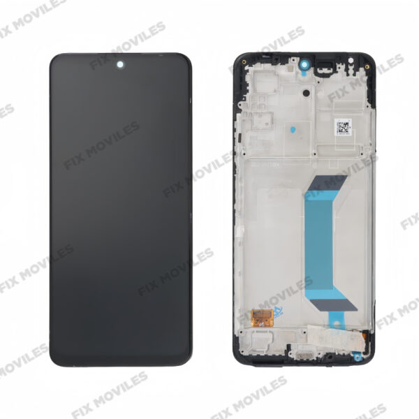 Pantalla Redmi Note 12 5G Con Marco Negro LCD+Tactil Negra Completa SERVICE PACK