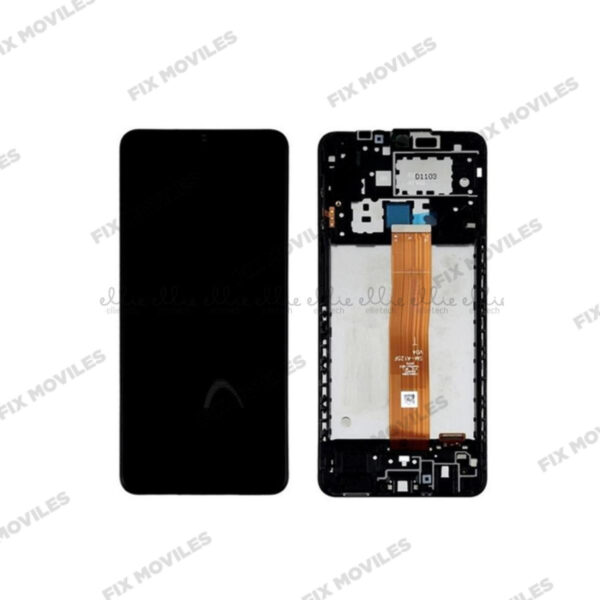 Pantalla Samsung A125F Negro Con Marco