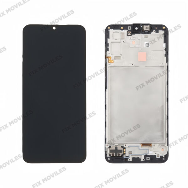 Pantalla Samsung A17 4G A175F Negro con Marco Completa SERVICE PACK
