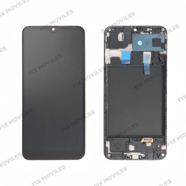 Pantalla Samsung A20 A205F con Marco Negro INCELL