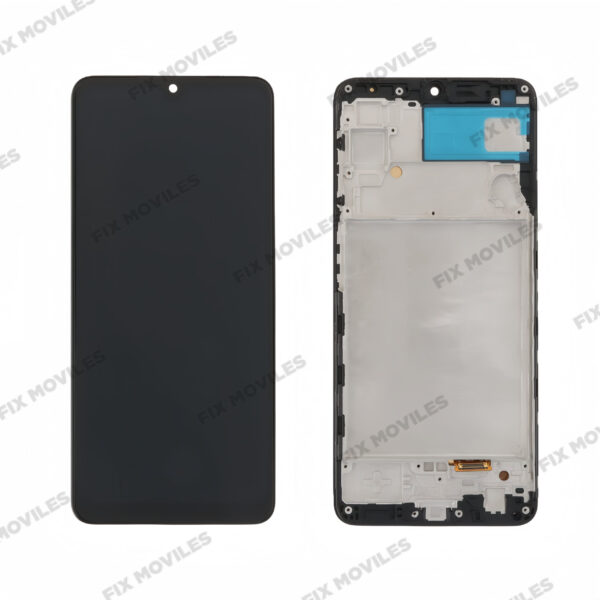 Pantalla Samsung A22 4G A225F Negra con Marco LCD+Táctil OLED