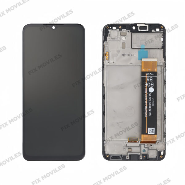 Pantalla Samsung A23 5G 2022 A236 Negra LCD+Táctil con Marco