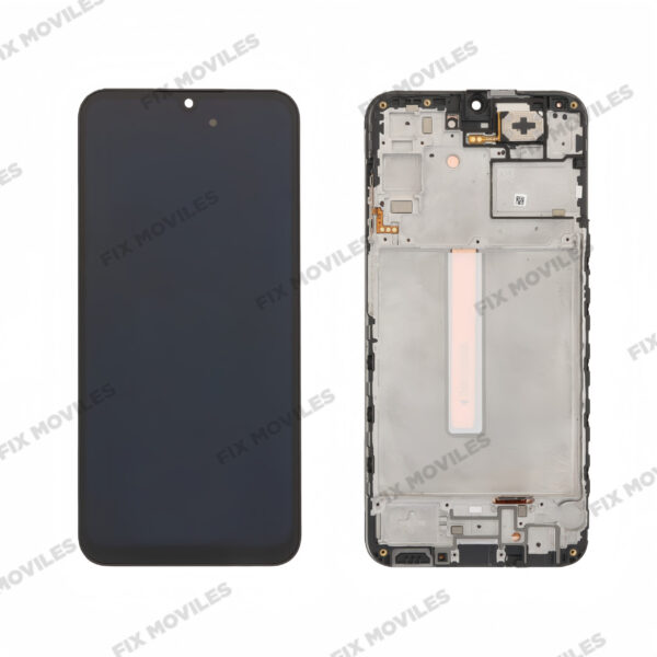 Pantalla Samsung A25 5G A256 Negro con Marco Completa SERVICE PACK