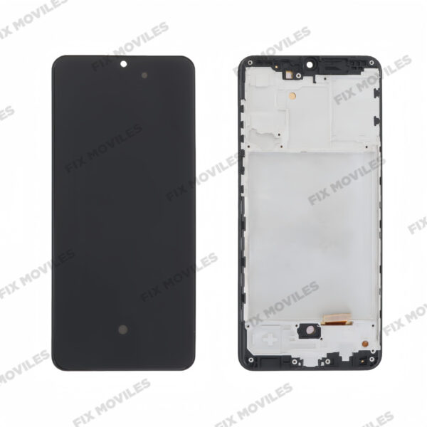 Pantalla Samsung A31 A315F Negro con Marco OLED