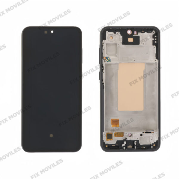 Pantalla Samsung A36 5G A366B Negro OLED Con Marco LCD+TACTIL Completo