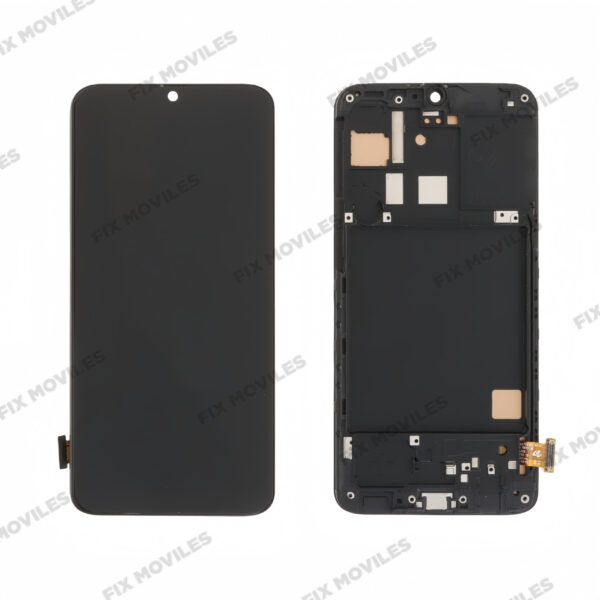 Pantalla Samsung A40 2019 A405 Negro LCD+Táctil con Marco INCELL (No Funciona Huella)