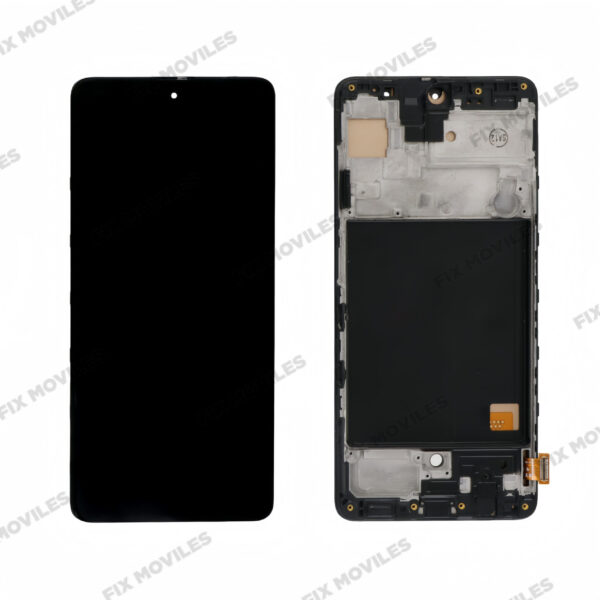 Pantalla Samsung A51 A515F Con Marco Negro INCELL (No Funciona Huella)