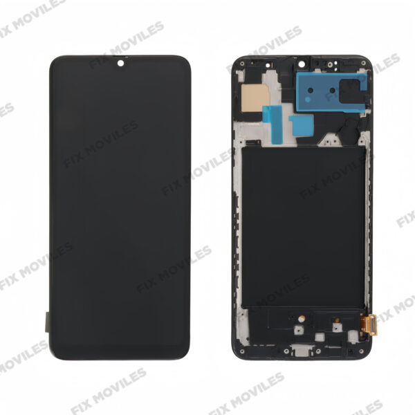Pantalla Samsung A70 A705F Con Marco Negro INCELL (No Funciona Huella)