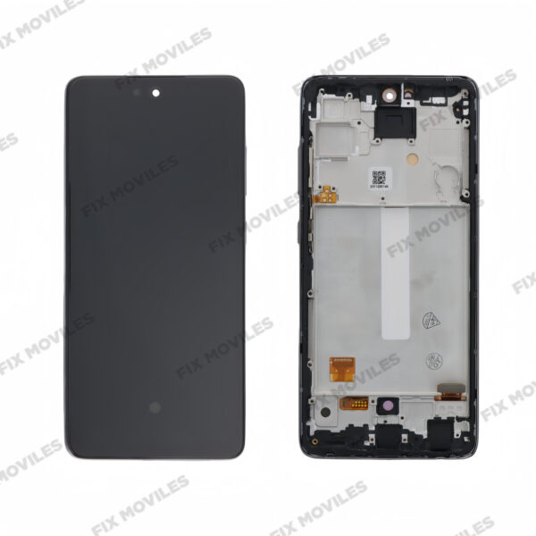 Pantalla Samsung Galaxy A52 4G A525 / A52 5G A526 / A52S 5G A528 Negro Con Marco OLED