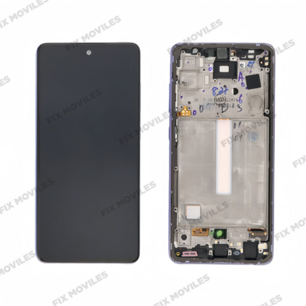 Pantalla Samsung Galaxy A52 4G A525 / A52 5G A526 Violeta con Marco Original Completa SERVICE PACK (Sin Batería)