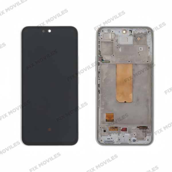 Pantalla Samsung Galaxy A54 5G A546B Blanco con Marco Completa SERVICE PACK