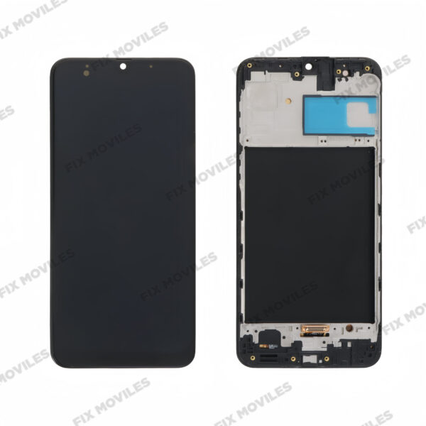 Pantalla Samsung Galaxy M21 M215F / M30S M307 Negra Con Marco Completa «OLED»
