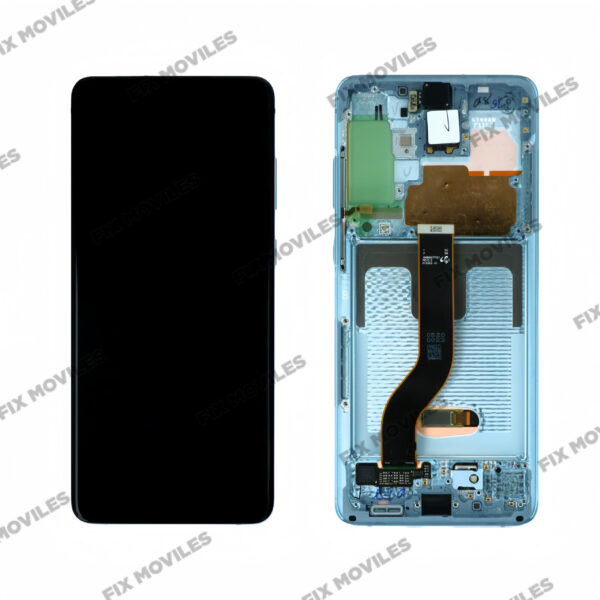 Pantalla Samsung Galaxy S20 Plus 4G/5G G985F / G986F Azul con Marco Original Completa SERVICE PACK