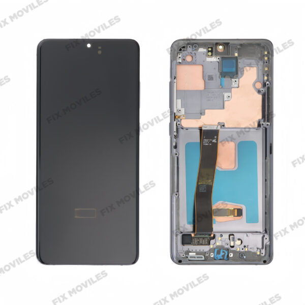 Pantalla Samsung Galaxy S20 Ultra G988B Gris con Marco Original Completa SERVICE PACK