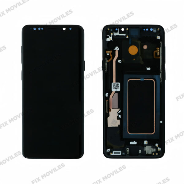 Pantalla Samsung Galaxy S9 Plus G965 Negro con Marco Completa SERVICE PACK