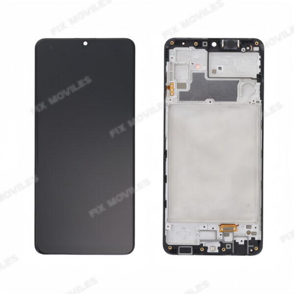 Pantalla Samsung M32 2021 (M325) Negra con Marco Completa SERVICE PACK