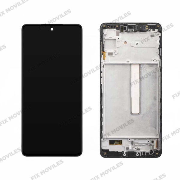 Pantalla Sam-M536B (M53 5G 2022) Con Marco Negro LCD+Tactil Completo SERVICE PACK