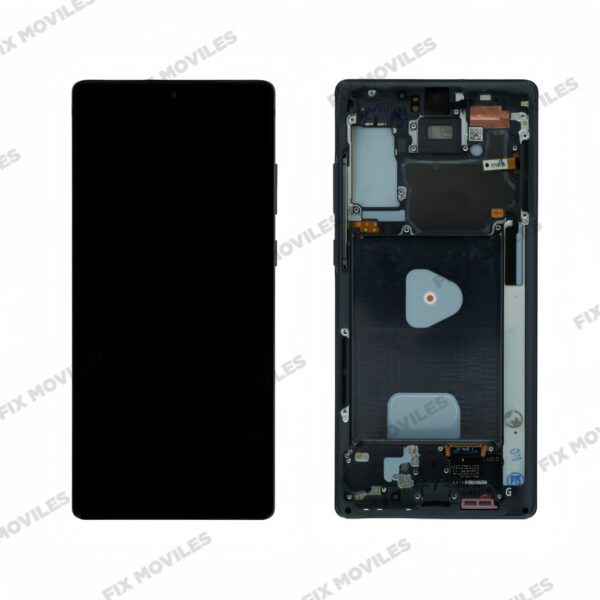 Pantalla Samsung Note 20 N980 Negro/Gris con Marco Original Completa SERVICE PACK