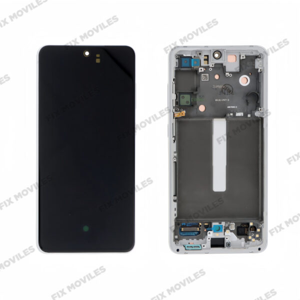Pantalla Samsung S21 FE G990 Blanco con Marco Original Completa SERVICE PACK