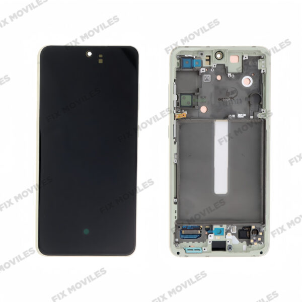 Pantalla Samsung S21 FE G990 Verde con Marco Original Completa SERVICE PACK