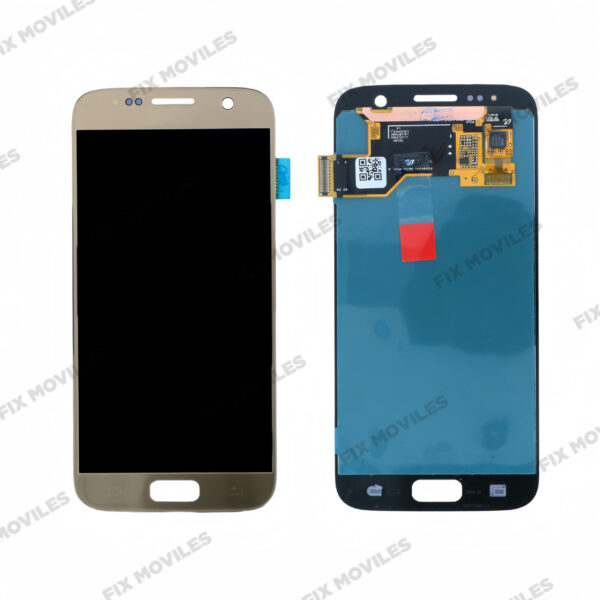 Pantalla Samsung S7 G930F Dorado sin Marco LCD+TACTIL Completo Cambia Cristal