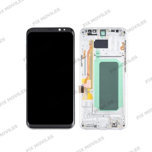 Pantalla Samsung Galaxy S8 Plus G955 Plateada con Marco Original Completa SERVICE PACK