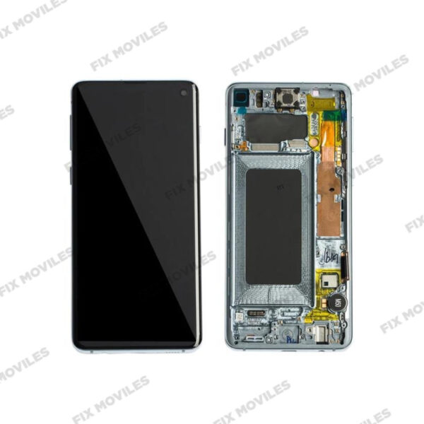 Pantalla Samsung Galaxy S10 G973 Azul con Marco Original Completa SERVICE PACK
