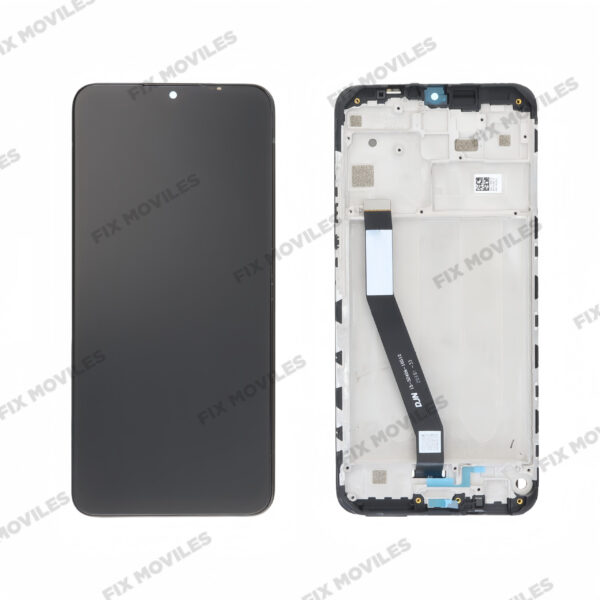 Pantalla Xiaomi Redmi 9 Negra con Marco Completa LCD+Tactil