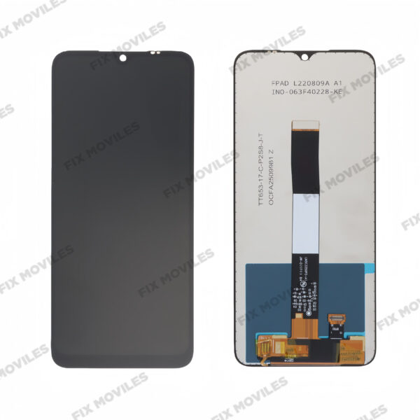 Pantalla Xiaomi Redmi 9A (M2006C3LG) / Redmi 9C (M2006C3MG, M2006C3MT) / Redmi 9AT (M2006C3LVG) / Redmi 9i (M2006C3LII) / Redmi 10A (220233L2C, 220233L2G, 220233L2I) // Poco C3 / C31 2020 Negra SIN MARCO Completa Tactil+LCD SERVICE PACK