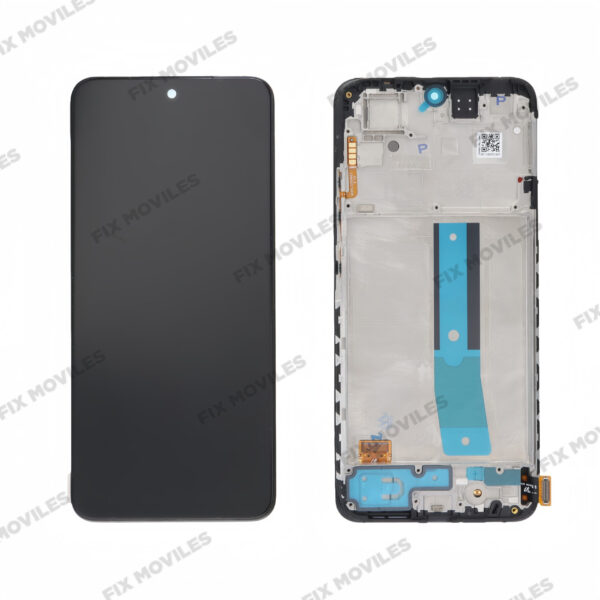 Pantalla Xiaomi Redmi Note 11 NFC / Note 11 4G 2022 Negra CON MARCO Completa Tactil+LCD SERVICE PACK
