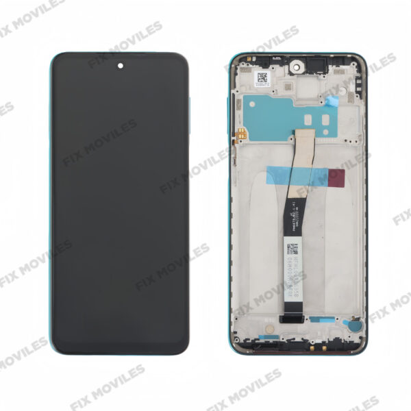 Pantalla Xiaomi Redmi Note 9S/ Note 9 Pro Azul con Marco Completa LCD+Tactil