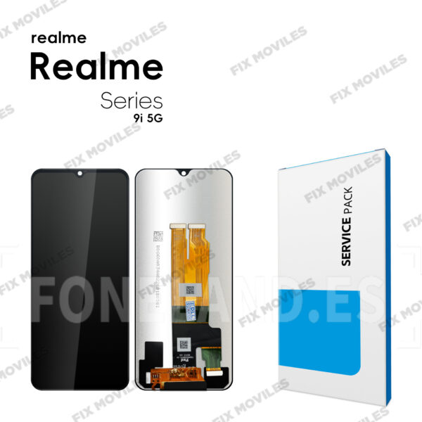 Original Pantalla Realme 9i 5G / Realme 10 5G Negra Completa Service Pack