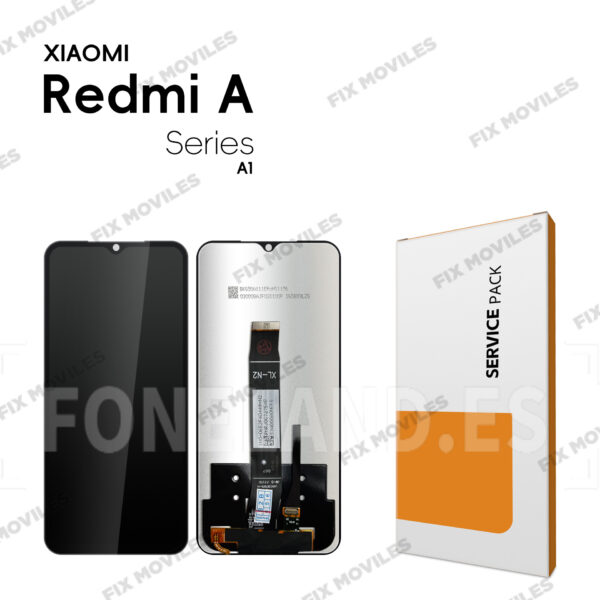 Pantalla Xiaomi Redmi A1 (220733SI) / A1 PLUS (220733SFG) / REDMI A2 (23028RN4DG, 23026RN54G) / A2 PLUS (23028RNCAG, 23028RN4DI, 23028RNCAI) Negra SIN MARCO Completa Tactil+LCD SERVICE PACK