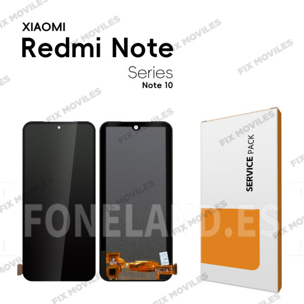 Pantalla «OLED» Xiaomi Redmi Note 10 4G / Redmi Note 10S / Poco M5s 2022 Negra Completa LCD+Tactil Service Pack