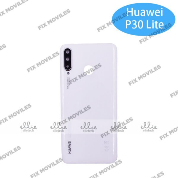 Tapa Trasera Huawei P30 Lite Blanca Original Con Lenta