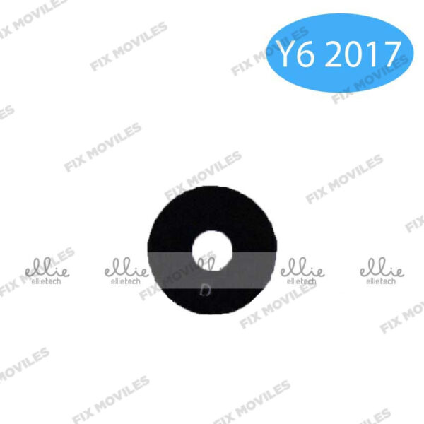 Lente Cristal Camara para Huawei Y5 2017/ Y6 2017 Negro con pegatina camara