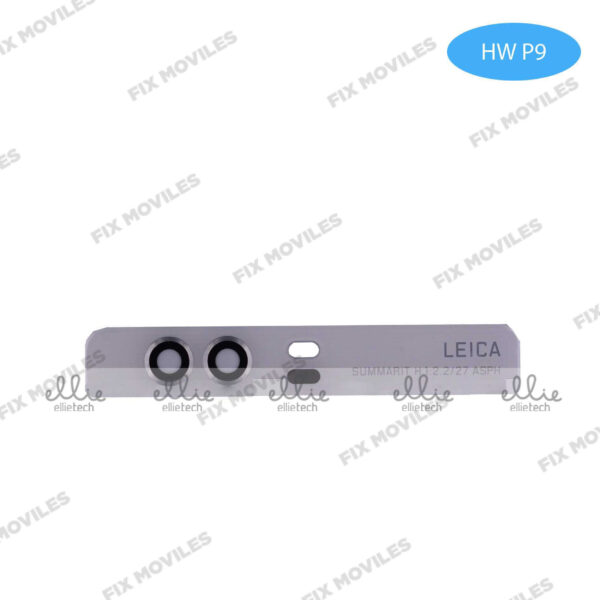 Lente Cristal Camara para Huawei P9 Blanco con pegatina camara