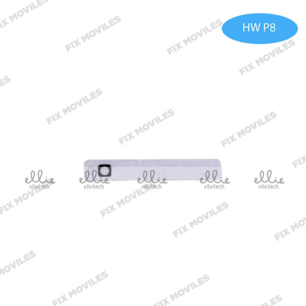 Lente Cristal Camara para Huawei P8 Blanco con pegatina camara