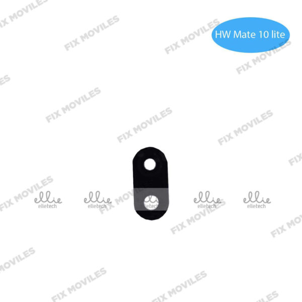 Lente Cristal Camara para Huawei Mate 10 Lite Negro con pegatina camara