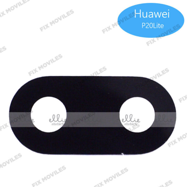 Lente Cristal Camara para Huawei P20 Lite Negro