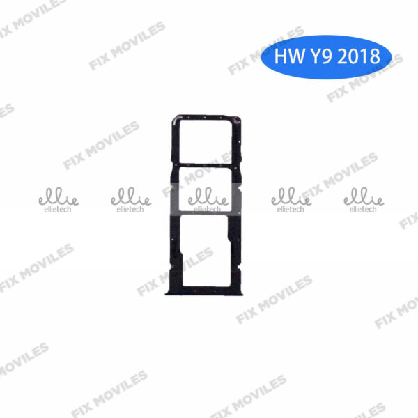 Bandeja de SIM para Huawei Y9 2018 Negra