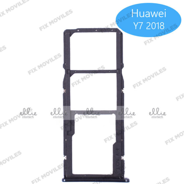 Bandeja de la Tarjeta SIM para Huawei Y7 2018 Negra