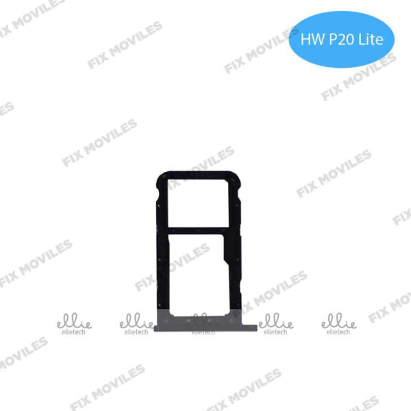 Bandeja de SIM para Huawei P20 Lite Negra