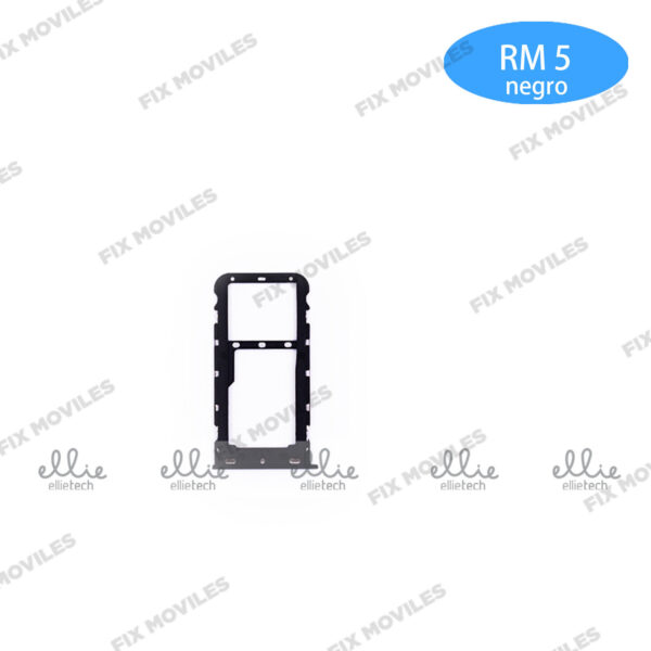 Bandeja de SIM para Xiaomi Redmi 5 Negro