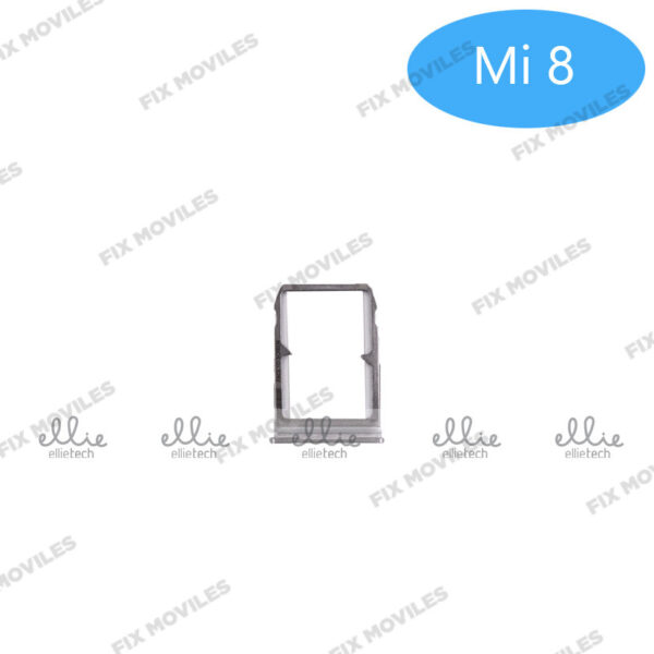 Bandeja de SIM para Xiaomi Mi 8 Plateada
