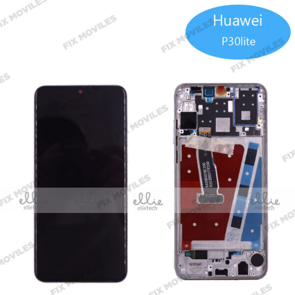 Original Nuevo Pantalla Huawei P30 Lite/ Nova 4E Blanca con Marco Completa LCD+Tactil